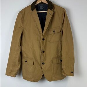 J. Crew Men's Brown Military Field Jacket Size Small